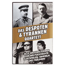 Tyrannen & Despoten Quartett - Das Diktatoren Kartenspiel 32 Führer Spielkarten