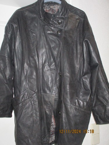 Retro-Leder-Kurzmantel/Jacke