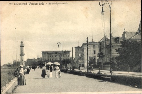 Ostseebad warnemünde - ak,