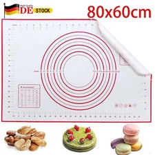 3XL Silikon Backunterlage Backmatte Matte Ausrollmatte Teigmatte Rollmatte 60*80