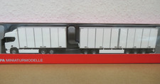 Herpa 1:87- Scania CR Schwedencombi EuroCombi Road-Train - neutral weiß - 315517