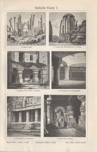 Lithografie 1906 indische - 1906:,