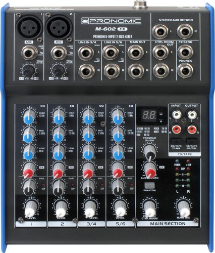 Pronomic 602fx kanal - m-602fx, 6-kanal