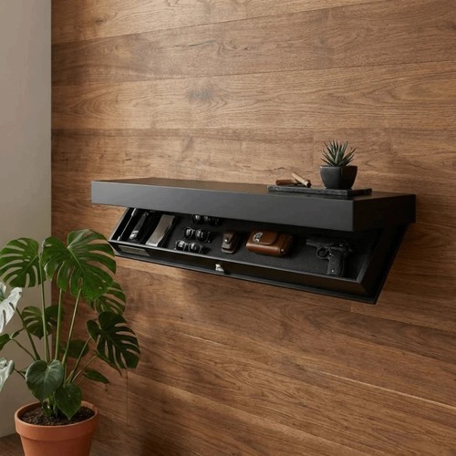 Wandmontiertes regal mit - wandmontiertes,