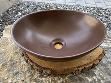 Keramik Waschbecken BRAUN NEU Waschbecken24 A99 KKFM Aufbau- INKgrafiX TOYS A391