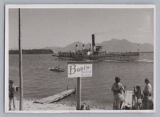 Prien am Chiemsee - Dampfer Bootsverleih Max Stoffl - Altes Foto 1950er