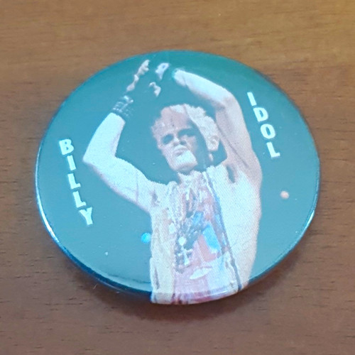 Billy idol button pin - idol, button/pin