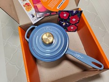 Le Creuset Signature Kochtopf Chambray 16 cm 1,75 Quart Einhandtopf Gusseisen...