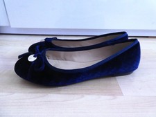 MENBUR Damen Ballerinas, dunkelblauer Samt, Gr. 38, TOP!
