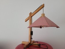 Zwei Vintage Tischlampen Holz  IKEA?