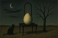 Surrealistisches Gemälde Bild