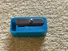 DDR Bleistiftanspitzer Rubin Bleistiftspitzer Spitzer Kunststoff Blau Vintage