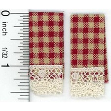Puppenhaus Country rot Gingham