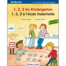 Bilderbuch zweisprachig Französisch Deutsch lernen - Grundbegriffe Kindergarten