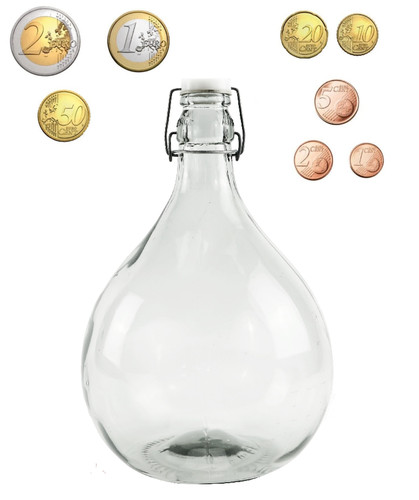 Spardose sparflasche - spardose,