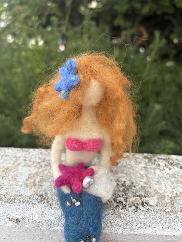 Filz figur meerjungfrau mit - filz,