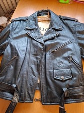 Biker Lederjacke Route 66