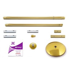 Profi Poledance stange X-POLE XPERT (NXN) Gold 45mm für Deckenhöhe 1,94-2,78cm