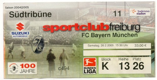 Ticket freiburg bayern - bl, sc