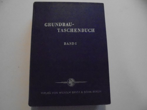 Grundbau taschenbuch band - 1,