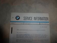 Alte Service-Information BMW