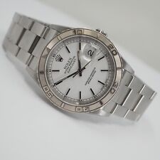 ROLEX OYSTER PERPETUAL DATEJUST TURN-O-GRAPH EDELSTAHL/WEIßGOLD BOX&PAPIERE 7/04