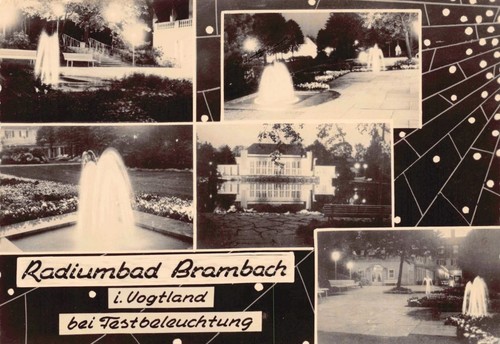 Postkarte bad brambach - postkarte,