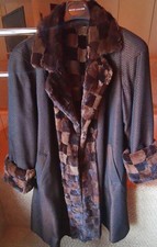 Nerz Wende Mantel, braun ca