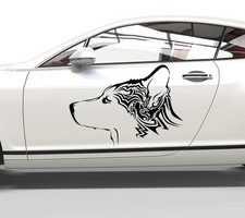 Autoaufkleber Husky Tribal