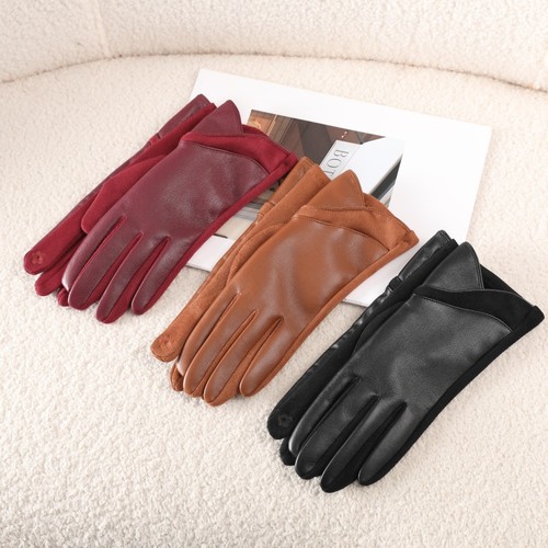 Damen handschuhe kunstleder - damen, pu