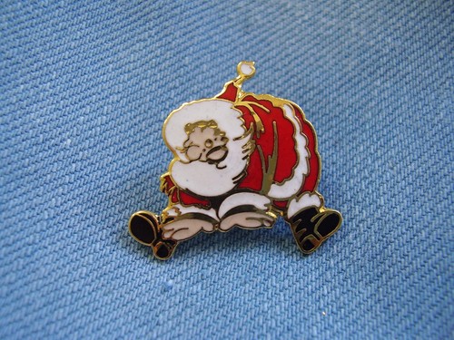 Pin weihnachtsmann mit buch - pin,