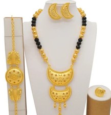 Kette Halskette Damen Hochzeit gold Gold Dubai vergoldet 24k Schmuck Party