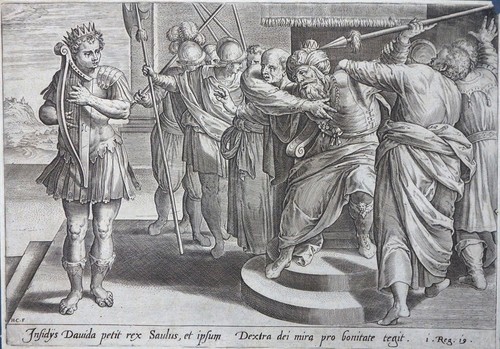 David spielt die harfe - die, vor