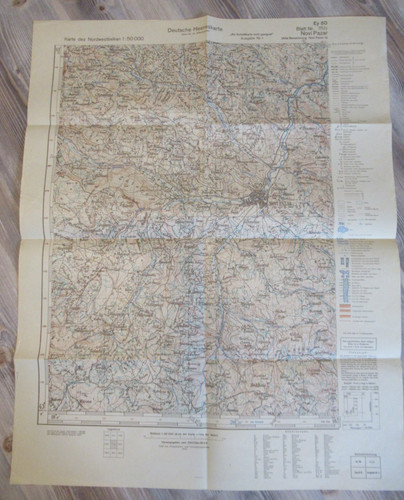 Original wehrmacht landkarte - original,