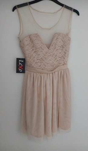 Abendkleid cocktailkleid creme - abendkleid,