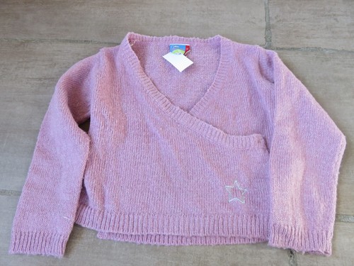Glitzer strickjacke altrosa - glitzer,