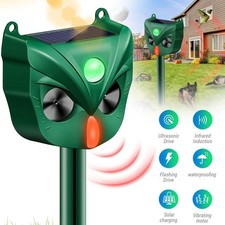 Solar Katzenschreck Marderschreck Ultraschall Tiervertreiber mit Bewegungsmelder