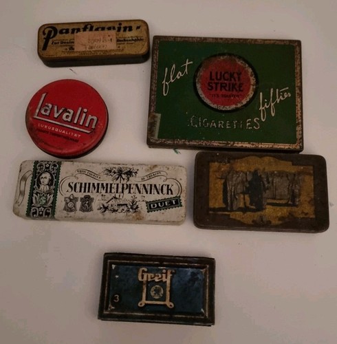 Alte vintage blechdosen - vintage,