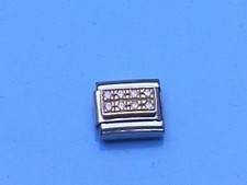 Original Nomination Gold Modul +++ PAVE ROSA  ZIRKONIA +++ guter Zustand