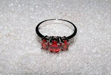 Edelstein Ring  Silber  GRANAT CZ  Gr. 8  NEU!