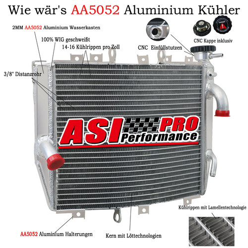 Aluminium kühler motorkühler - aluminium,