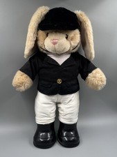 Build-a-Bear Workshop Vanilla Fudge Bunny Plüsch Hase Reiter 2 Outfits Cream rar