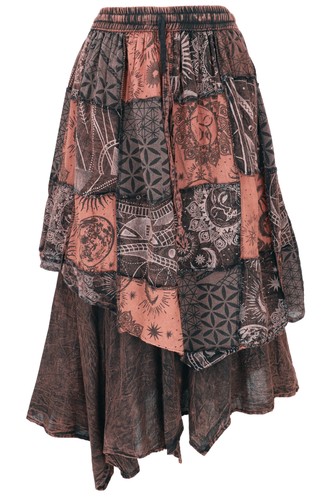 Langer boho lagenrock - boho,