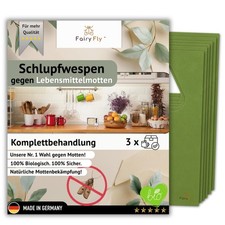 FairyFly Schlupfwespen gegen Lebensmittelmotten 1 bis 25 Karten x 3 Lieferungen