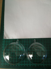 10 x teilbare Acrylglaskugel 8 cm Durchmesser mit Aufhängeöse, B-Ware