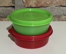 Tupperware Smidgets Mini-Set 2 x 90 Ml Mini Pillen NEU Grün/Rot