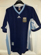 Adidas Fussballtrikot Argentinien Nationalmannschaft Auswärts 1998