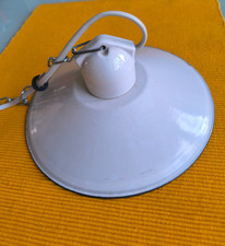 Antik emailleschirm lampe - emailleschirm,