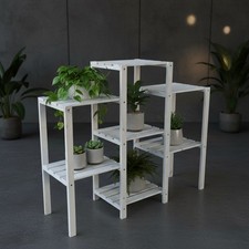 Blumentreppe Weiß Pflanzregal