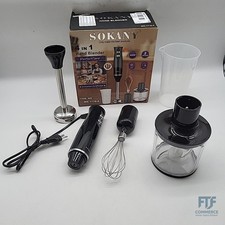 Dreamhigh 4-in-1 Elektrische Stabmixer Set, 500W Pürierstab mit 2 Geschwindigkei